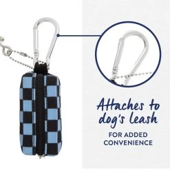 Top Paw® Checkers Canvas Waste Bag Dispenser -Pet Essentials Shop 5336923 alt2