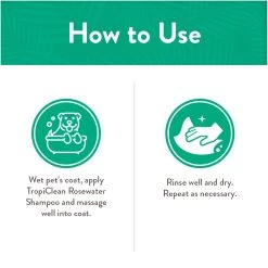 TropiClean® Rosewater Deep Cleansing Pet Shampoo - 20 Fl Oz 12 TropiClean® Rosewater Deep Cleansing Pet Shampoo - 20 Fl Oz -Pet Essentials Shop 5337106 alt5