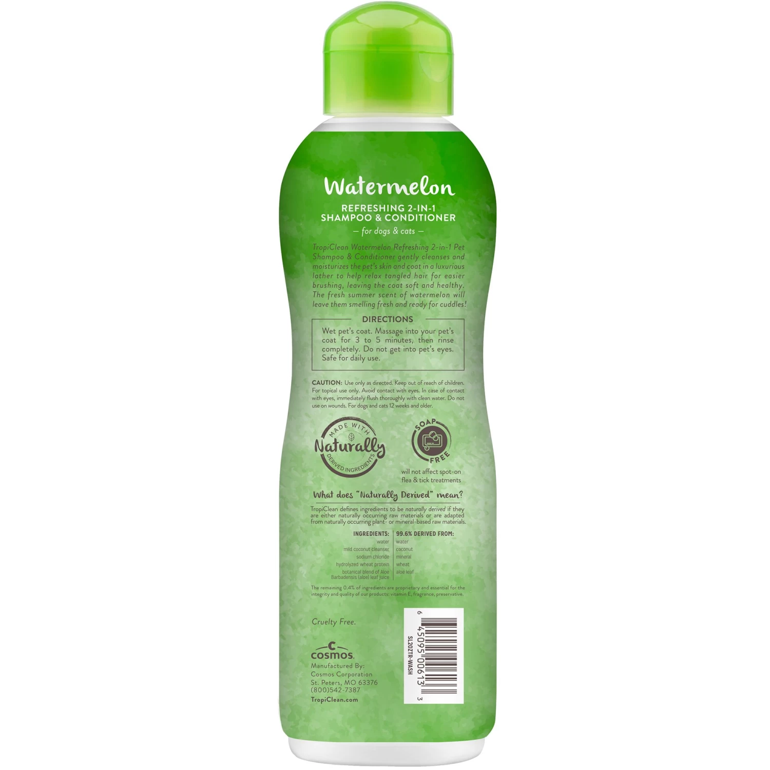 TropiClean® Watermelon Refreshing 2-in-1 Shampoo & Conditioner 2 TropiClean® Watermelon Refreshing 2-in-1 Shampoo & Conditioner - Image 2