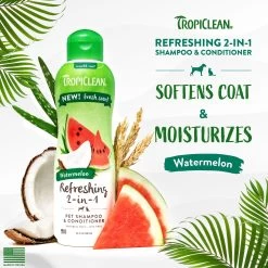 TropiClean® Watermelon Refreshing 2-in-1 Shampoo & Conditioner 9 TropiClean® Watermelon Refreshing 2-in-1 Shampoo & Conditioner -Pet Essentials Shop 5337108 alt2