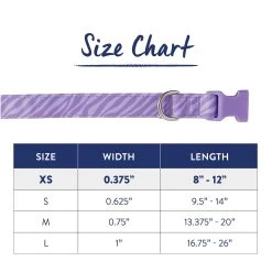 Top Paw® Purple Zebra Print Dog Collar -Pet Essentials Shop 5337274 alt3