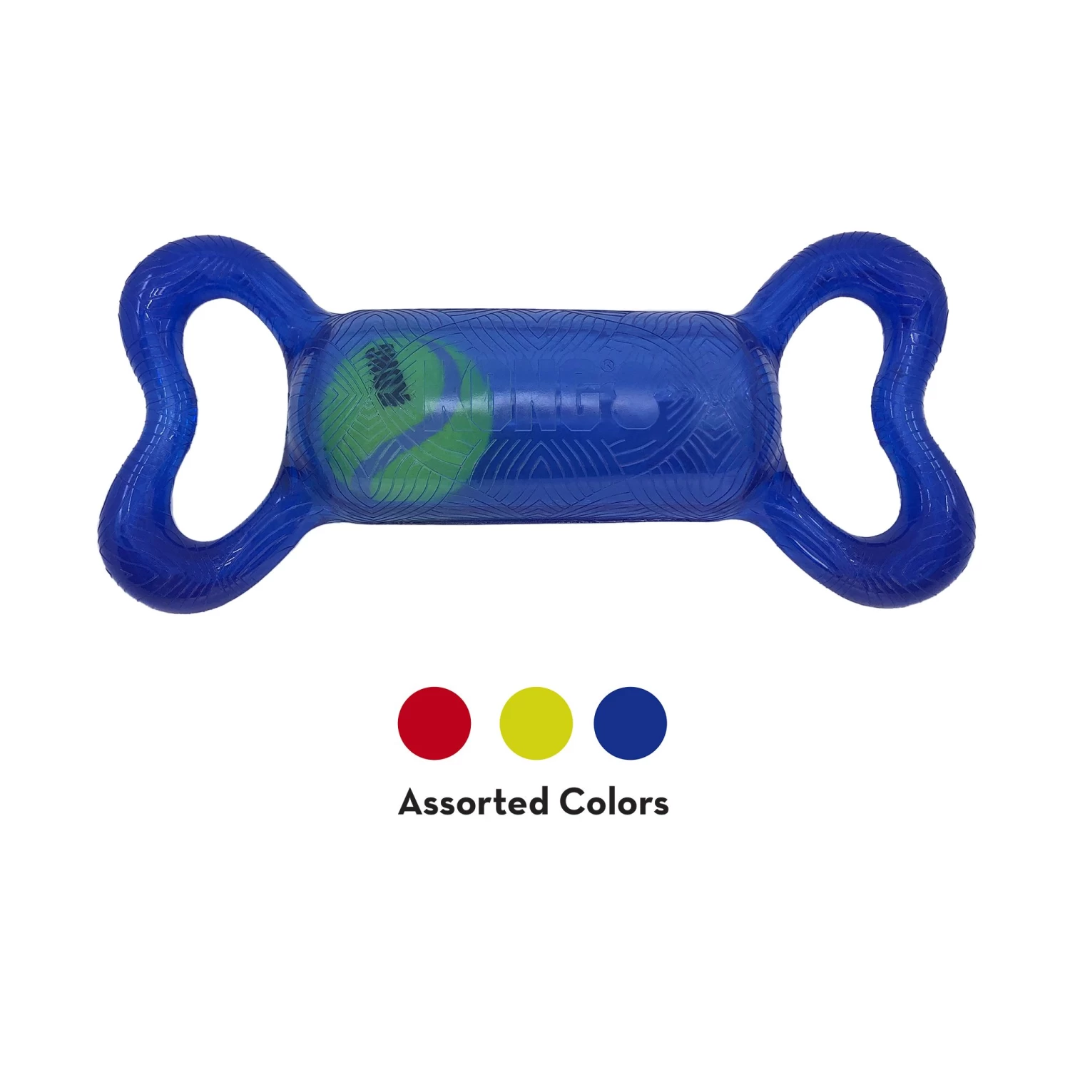 KONG® Jumbler™ Tug Bone Dog Toy (COLOR VARIES) 5 KONG® Jumbler™ Tug Bone Dog Toy (COLOR VARIES) - Image 5