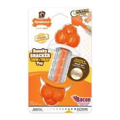 Nylabone® Sneaky Snacker Chew & Treat Dog Toy - Bacon Flavor