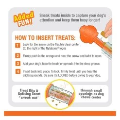 Nylabone® Sneaky Snacker Chew & Treat Dog Toy - Bacon Flavor -Pet Essentials Shop 5337702 alt5