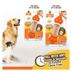 Nylabone® Sneaky Snacker Chew & Treat Dog Toy - Bacon Flavor -Pet Essentials Shop 5337702 alt6