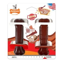 Nylabone® Power Chew Basted Blast Dog Toy - 2 Pack, Bacon & Steak Flavor