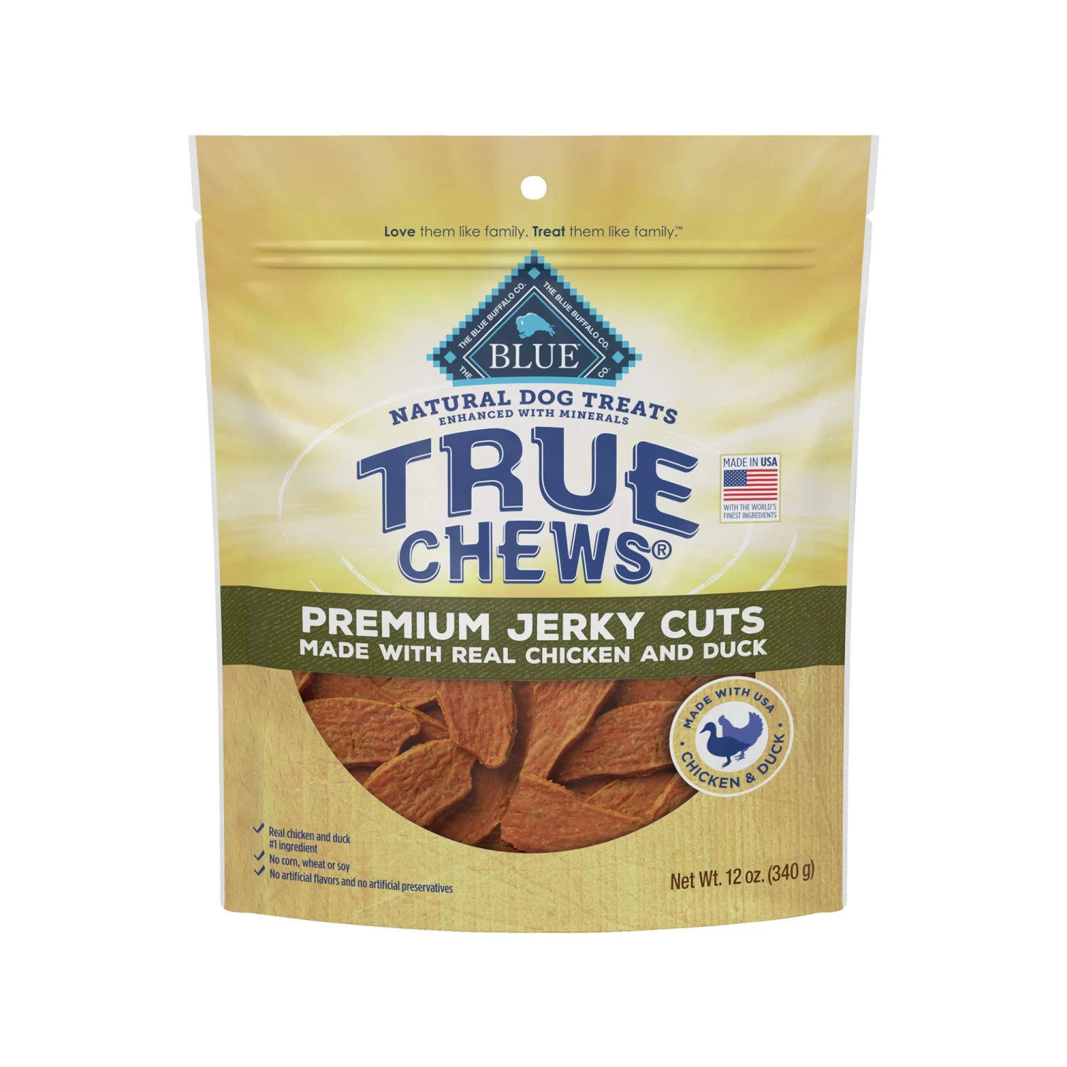 Blue Buffalo® True Chews Premium Jerky Cuts All Life Stages Treat Dog Treats - Chicken & Duck 1 Blue Buffalo® True Chews Premium Jerky Cuts All Life Stages Treat Dog Treats - Chicken & Duck