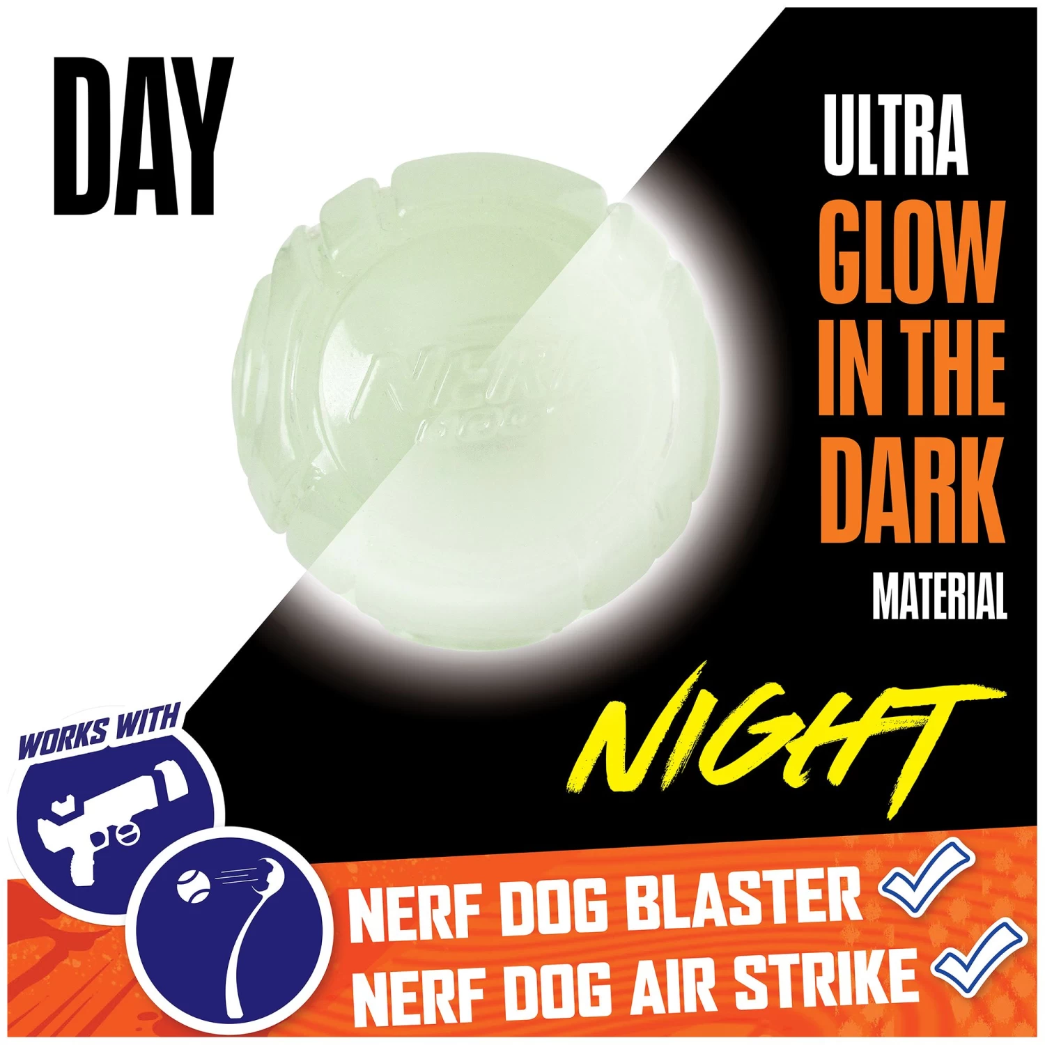 Nerf Dog™ Glow Translucent Blaster Dog Toy 5 Nerf Dog™ Glow Translucent Blaster Dog Toy - Image 5