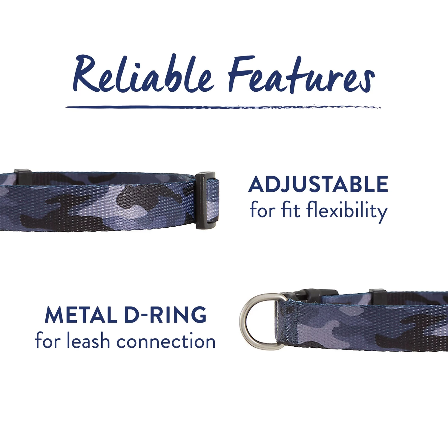 Top Paw® Grey Camo Dog Collar 3 Top Paw® Grey Camo Dog Collar - Image 3