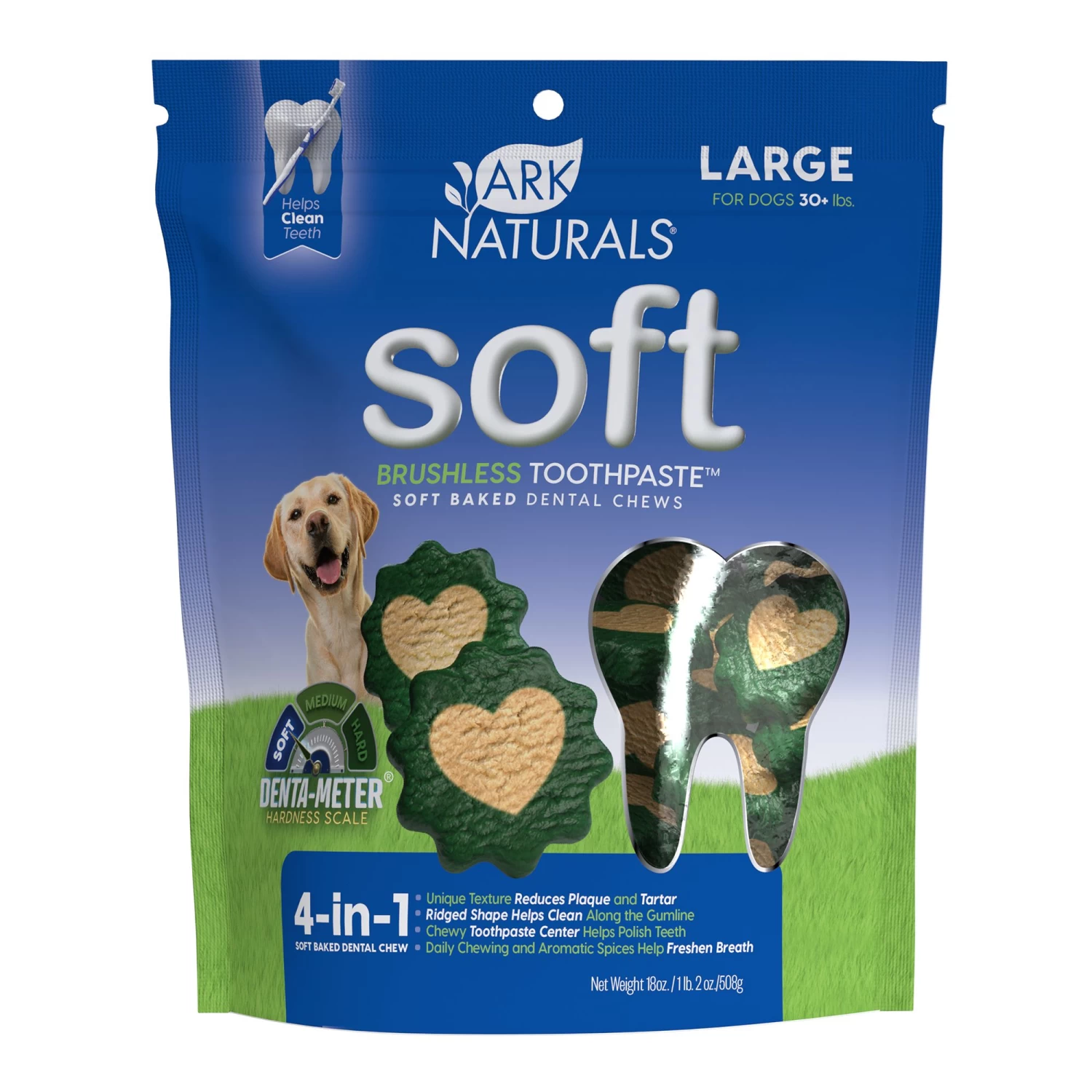 Ark Naturals Soft Brushless Toothpaste Large Dog Dental Chew Treats 1 Ark Naturals Soft Brushless Toothpaste Large Dog Dental Chew Treats
