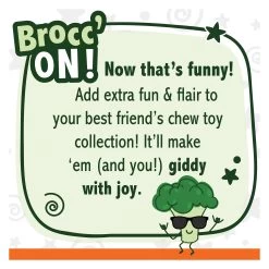 Nylabone® Power Chew Broccoli "Brocc' On!" Dog Toy - Bacon & Cheese Flavor -Pet Essentials Shop 5338096 alt5