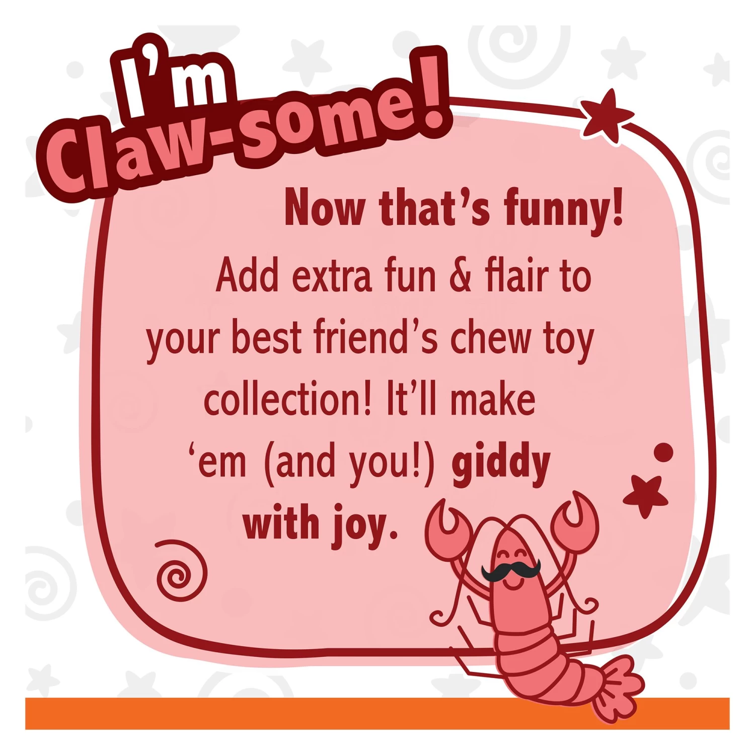 Nylabone® Power Chew Lobster "I'm Claw-some!" Dog Toy - Filet Mignon Flavor 5 Nylabone® Power Chew Lobster "I'm Claw-some!" Dog Toy - Filet Mignon Flavor - Image 5