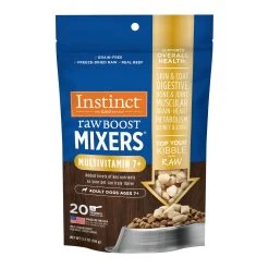 Instinct Raw Boost Mixers Multivitamin Freeze-Dried Adults 7+ Senior Dog Food Topper - Beef