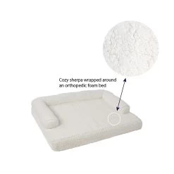 Top Paw® Sherpa Couch Dog Bed -Pet Essentials Shop 5338501 alt2