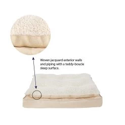 Top Paw® Tan Pillow Top Dog Bed 7 Top Paw® Tan Pillow Top Dog Bed -Pet Essentials Shop 5338570 alt2