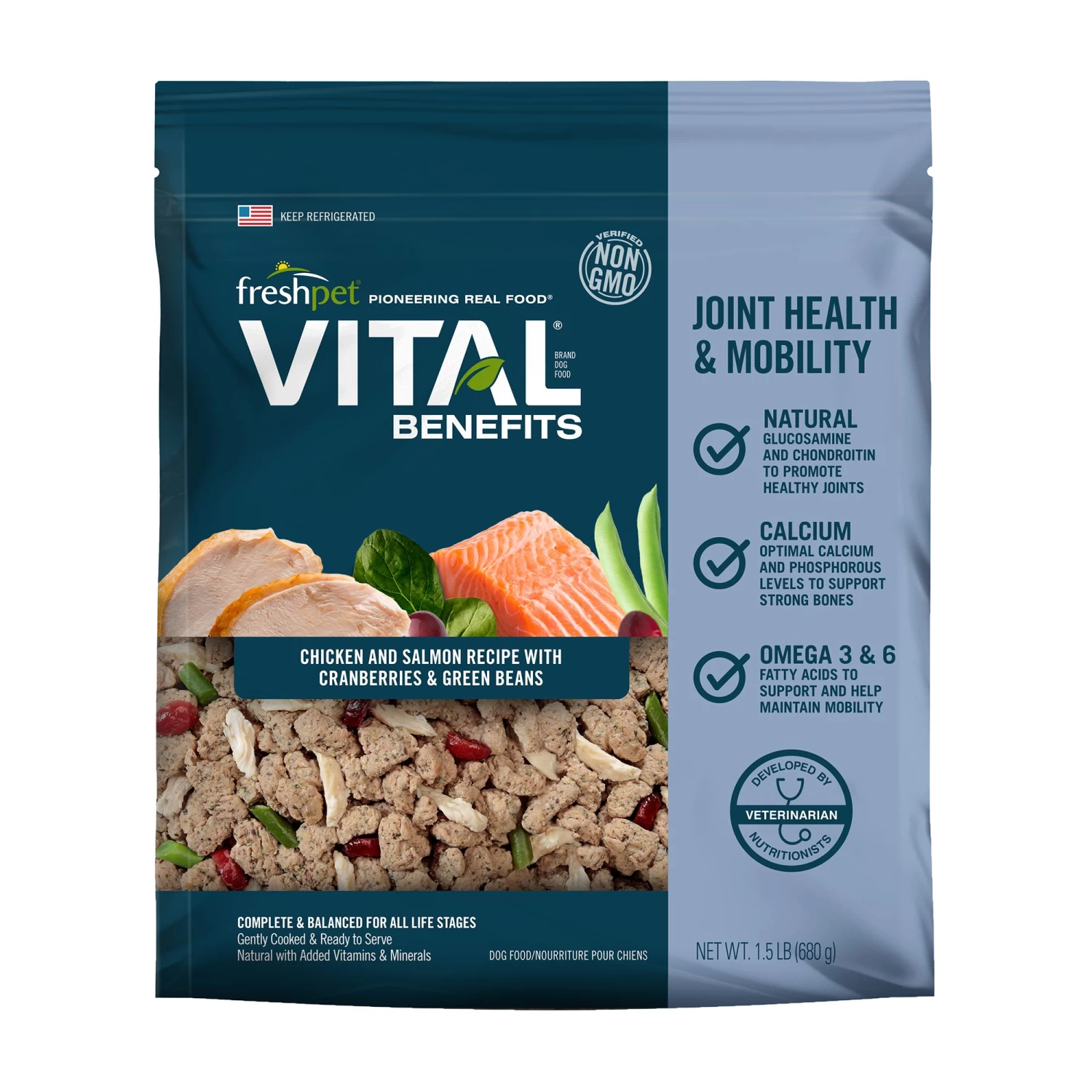 Freshpet Vital Benefits Joint Health All Life Stage Fresh Dog Food - Chicken 1 Freshpet Vital Benefits Joint Health All Life Stage Fresh Dog Food - Chicken