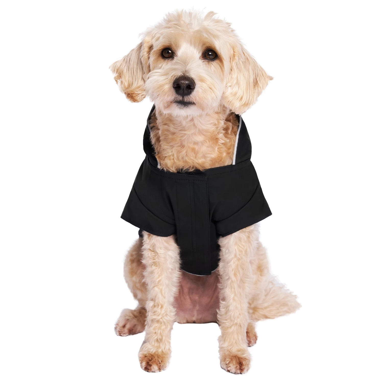 Canada Pooch Water Resistant Torrential Tracker Dog Raincoat - Black 2 Canada Pooch Water Resistant Torrential Tracker Dog Raincoat - Black - Image 2