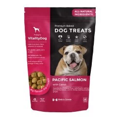 Foley's VitalityDog Crunchy Baked Dog Treats - Pacific Salmon With Honey Carrots