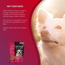 Foley's VitalityDog Crunchy Baked Dog Treats - Pacific Salmon With Honey Carrots -Pet Essentials Shop 5340086 alt3