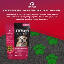 Foley's VitalityDog Crunchy Baked Dog Treats - Pacific Salmon With Honey Carrots -Pet Essentials Shop 5340086 alt4