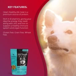 Foley's VitalityDog Crunchy Baked Dog Treats - Elk With Wild Berries -Pet Essentials Shop 5340088 alt3