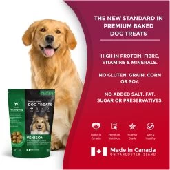 Foley's VitalityDog Crunchy Baked Dog Treat - Venison With Blueberries And Apple -Pet Essentials Shop 5340090 alt2