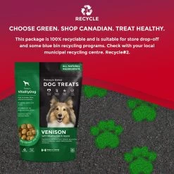 Foley's VitalityDog Crunchy Baked Dog Treat - Venison With Blueberries And Apple -Pet Essentials Shop 5340090 alt4