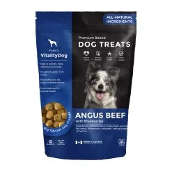Foley's VitalityDog Crunchy Baked Dog Treat - Angus Beef With Blueberries