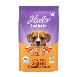 Halo Holistic Dry Dog Puppy Food - Cage-free Chicken & Brown Rice, Digestive Care