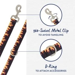 Top Paw® Black Flames Dog Leash: 4-ft Long 7 Top Paw® Black Flames Dog Leash: 4-ft Long -Pet Essentials Shop 5340399 alt2
