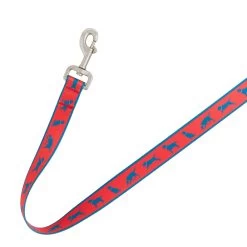 Top Paw® Red Running Dog Print Dog Leash: 4-ft Long -Pet Essentials Shop 5340753 alt4