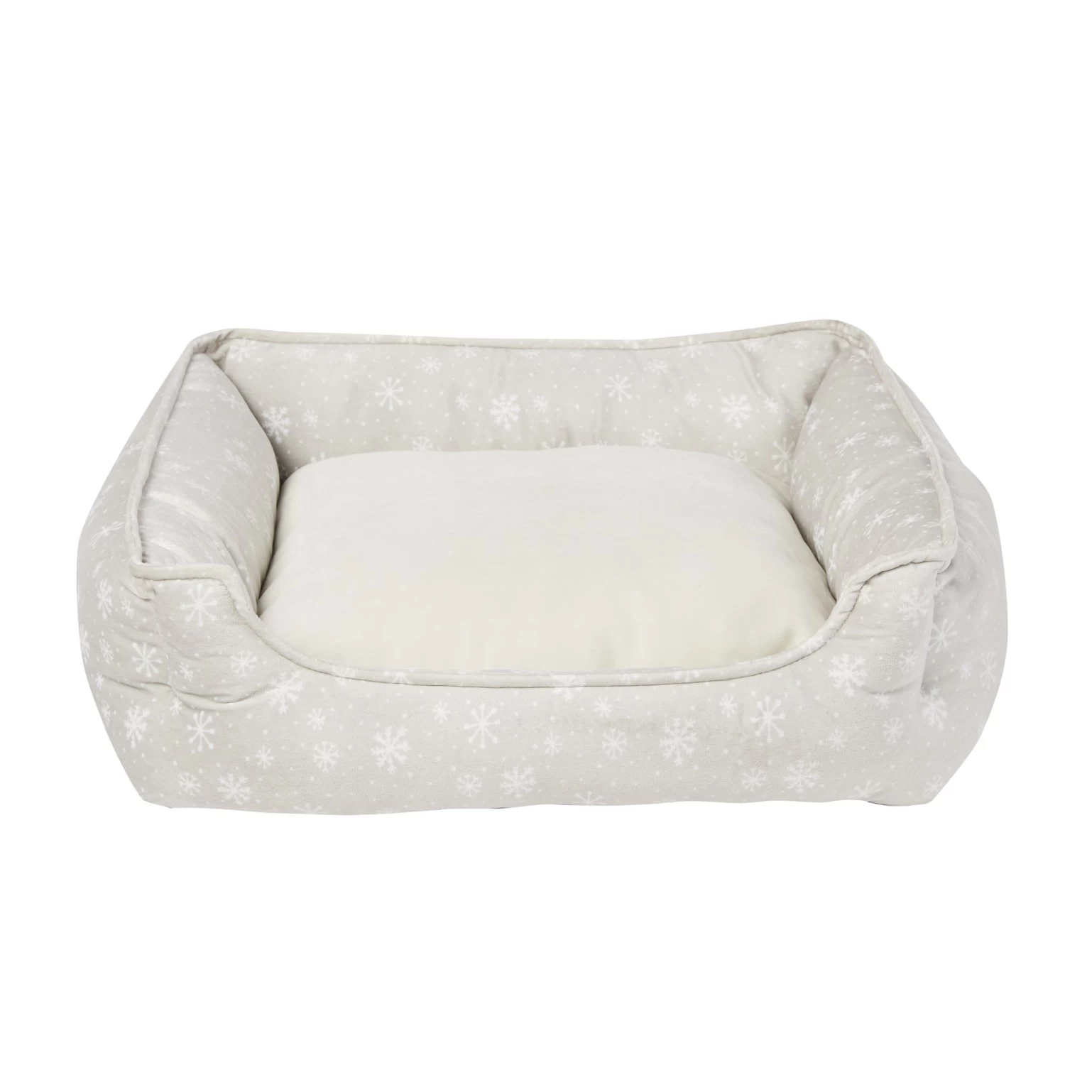 Value Beds Holiday Snowflake Cuddler Dog Bed 1 Value Beds Holiday Snowflake Cuddler Dog Bed