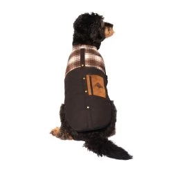 Beaver Canoe Colourblock Vest - Brown Plaid -Pet Essentials Shop 5343574 alt3