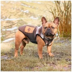 Beaver Canoe Colourblock Vest - Brown Plaid -Pet Essentials Shop 5343574 alt4