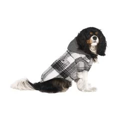 Canada Pooch Dog Shacket - Black Plaid -Pet Essentials Shop 5343624 alt2