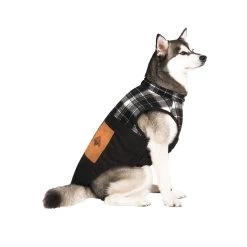 The Beaver Canoe Colourblock Vest - Black Plaid -Pet Essentials Shop 5343767 alt2