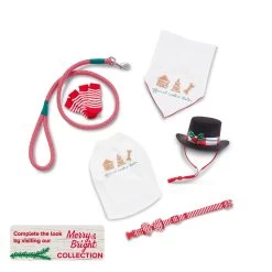 Merry & Bright&trade; Holiday Red Striped & Solid Green Dog Socks -Pet Essentials Shop 5343925 alt3