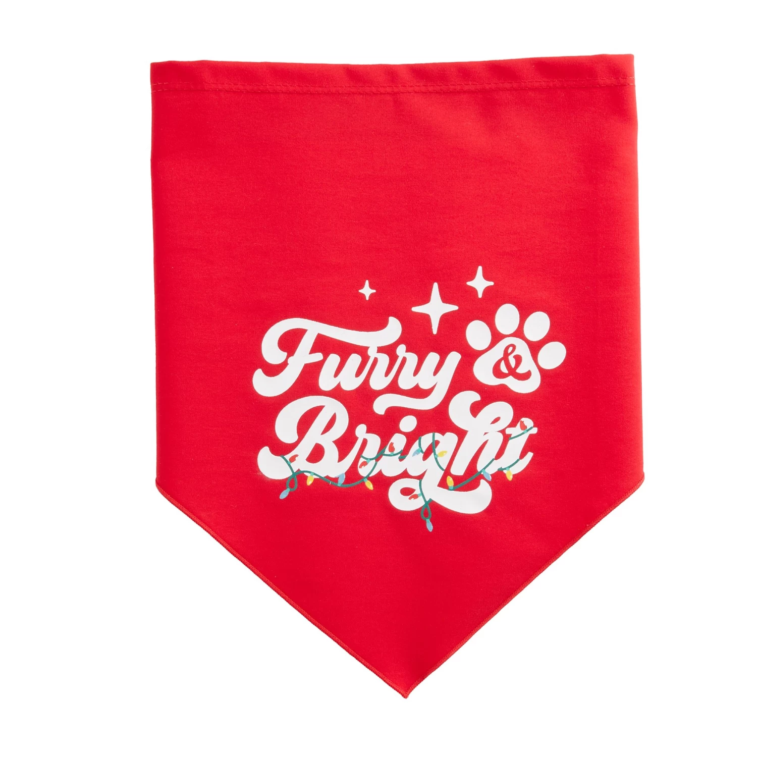 Merry & Bright™ Holiday Furry & Bright And Santa Hat Print Dog Bandana - 2 Pack 4 Merry & Bright™ Holiday Furry & Bright And Santa Hat Print Dog Bandana - 2 Pack - Image 4