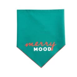 Merry & Bright™ Holiday Merry Mood And Candy Cane Print Dog Bandana - 2 Pack -Pet Essentials Shop 5344276 alt3