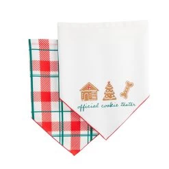 Merry & Bright™ Holiday Official Cookie Tester And Plaid Print Dog Bandana - 2 Pack 9 Merry & Bright™ Holiday Official Cookie Tester And Plaid Print Dog Bandana - 2 Pack -Pet Essentials Shop 5344278 alt2