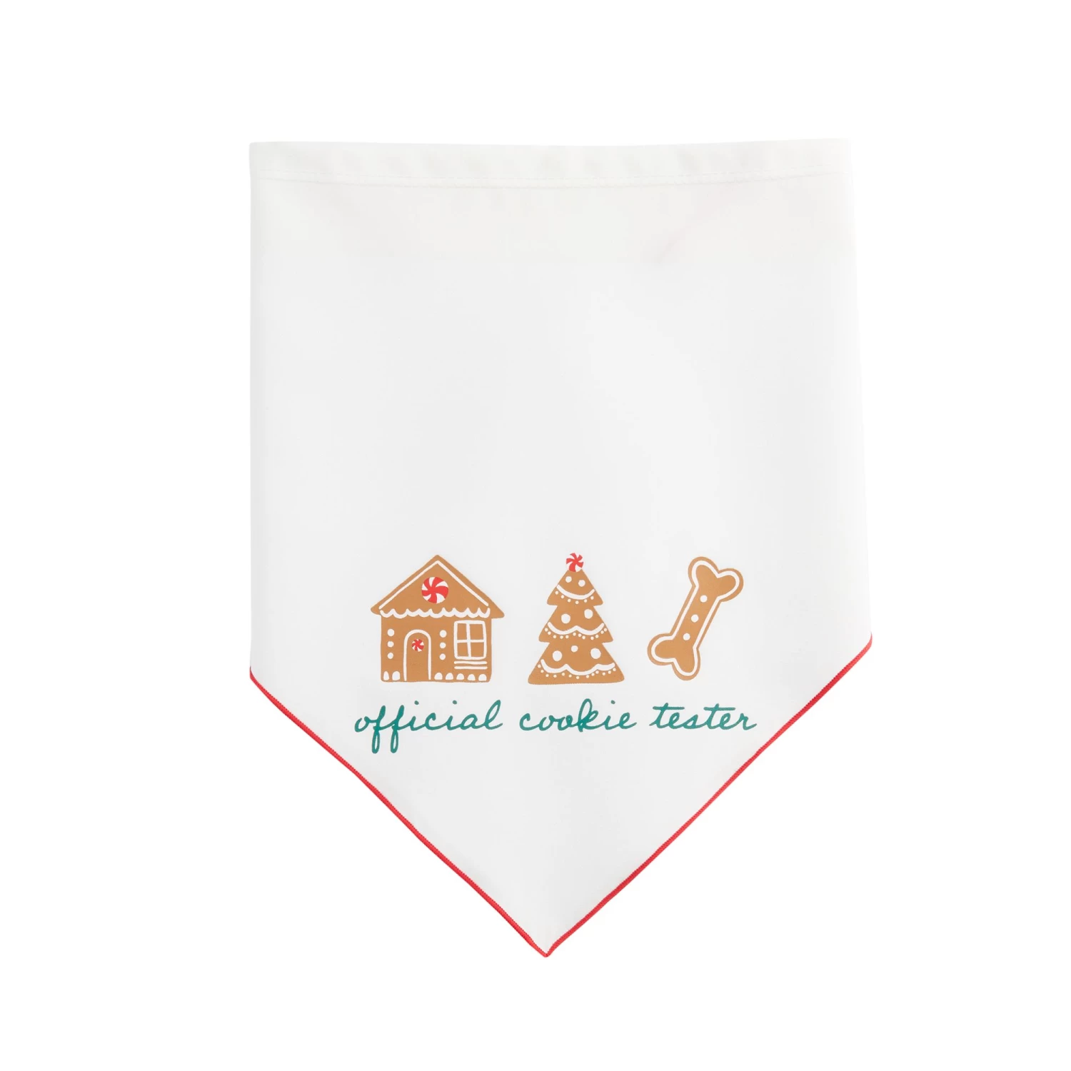 Merry & Bright™ Holiday Official Cookie Tester And Plaid Print Dog Bandana - 2 Pack 4 Merry & Bright™ Holiday Official Cookie Tester And Plaid Print Dog Bandana - 2 Pack - Image 4