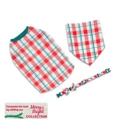 Merry & Bright™ Holiday Official Cookie Tester And Plaid Print Dog Bandana - 2 Pack 13 Merry & Bright™ Holiday Official Cookie Tester And Plaid Print Dog Bandana - 2 Pack -Pet Essentials Shop 5344278 alt6