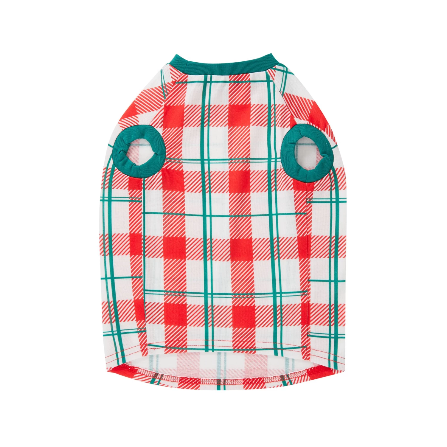 Merry & Bright™ Holiday Plaid Print Dog & Cat Tee-Shirt 3 Merry & Bright™ Holiday Plaid Print Dog & Cat Tee-Shirt - Image 3