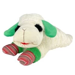 Multipet® Holiday Jumbo Lamb Chop With Mittens Dog Toy