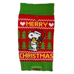 Peanuts Holiday Snoopy "Merry Christmas" Dog Sweater