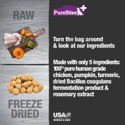 PureBites+ Freeze Dried Dog Treats - Gut & Digestion -Pet Essentials Shop 5345452 alt2
