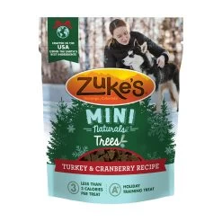 Zuke's Mini Naturals Trees All Life Stage Dog Training Treats - Turkey & Cranberry