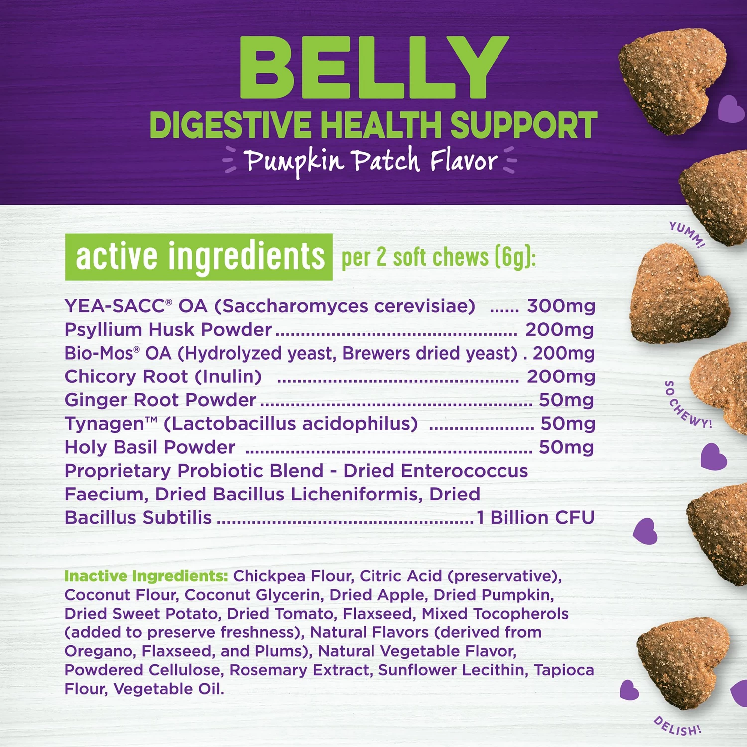 Wellness® Belly Digestive Health Support Soft Chews 3 Wellness® Belly Digestive Health Support Soft Chews - Image 3