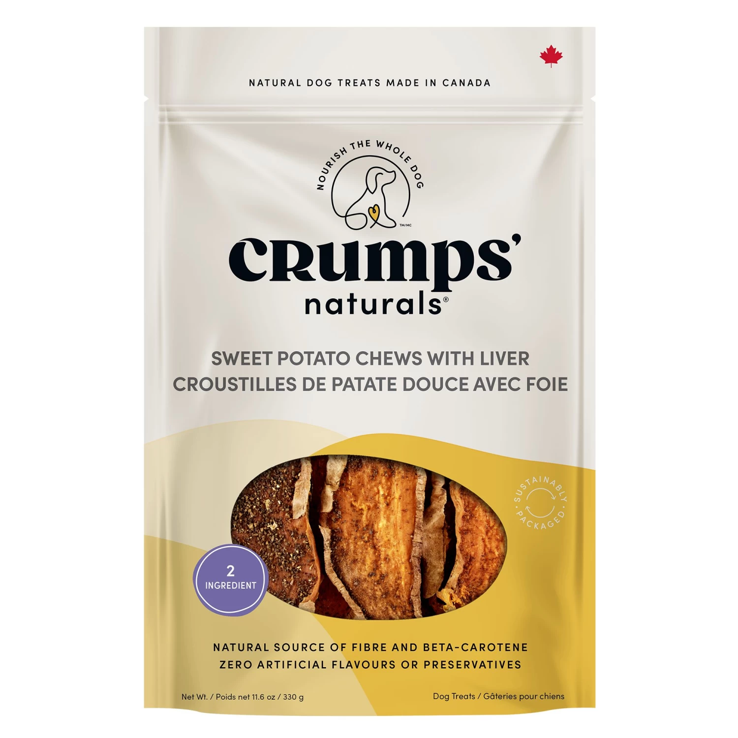 Crump's Naturals Dog Treats - Sweat Potato And Beef Liver 1 Crump's Naturals Dog Treats - Sweat Potato And Beef Liver